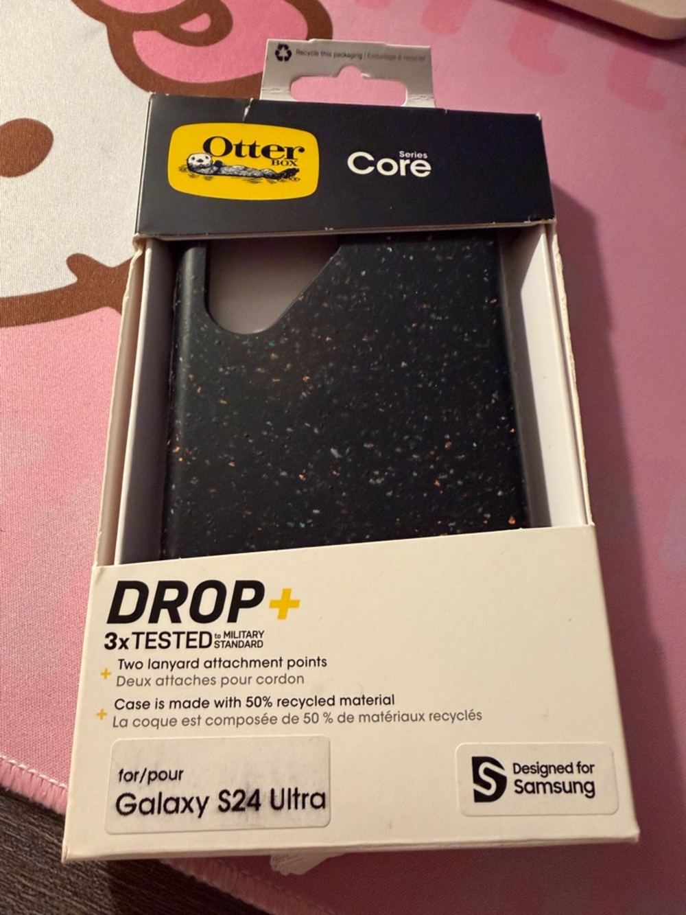 OtterBox Core Series Drop+ Case for Galaxy S24 Ultra — Black Speckle